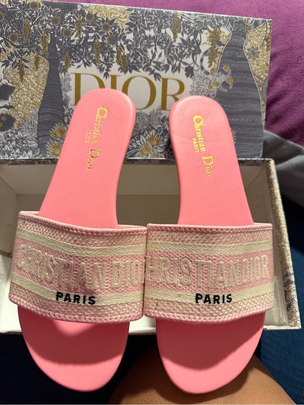 Pink Sewing Sandals